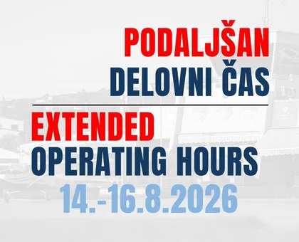 14&ndash;16 August 2026: Extended airport operating hours